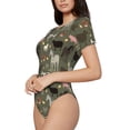 thumbnail image 2 of The Xecao Farm Animals Women's Crew Neck Body Suit, a short-sleeved bodysuit and basic swimsuit, both comfort and style for dating and daily life, 2 of 9