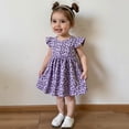 thumbnail image 6 of 3-Pack Girls Dresses Print Toddler Girls Casual Clothes Trendy A-Line Dress, 6 of 8
