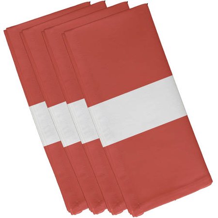 Simply Daisy 19  x 19  Stripe A Balance Stripe Print Napkins  Set of 4