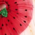 thumbnail image 6 of IBTOM CASTLE Baby Girls Watermelon 1st/2nd Birthday Outfit Princess Ruffle Romper Tutu Skirt Leggings Headband 4pcs Clothes Set 24 Months Red-I'm Two, 6 of 8
