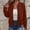 Brown women's long sleeve cardigan a1, variant on MORESEC Women's Long Sleeve Cardigan Collared Zip Up Knit Sweater Casual Basic Pullover Vacation Outfit Clothes, Khaki XL