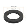 thumbnail image 2 of M15 Rubber Flat Washer, 12 Pack 15mm ID 23mm OD Sealing Spacer Gasket Ring for Faucet Pipe Fastener Bolt, Black, 2 of 6