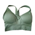 thumbnail image 1 of Comfort Sports Bra Yoga Crop Top Chaleco Running Ropa Interior Verde M Sunnimix Sujetadores deportivos para mujer, 1 of 8