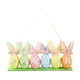 thumbnail image 2 of Decoraciones de Pascua, adornos de Pascua, regalos de Pascua, huevos decorativos de Pascua con orejas de conejo, flores y letras, decoraciones festivas, adornos de plástico para huevos de Pascua., 2 of 6