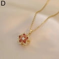thumbnail image 1 of Light Luxury High Fashion Necklace Rotating Bauhinia Flower Zircon Flower, 1 of 5