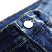 Isvgxsz New Denim Pants for Men Casual Comfort Waist Skinny Pants Men Print Quick Drying Long Pants Pocket Button Front Mid Waist Skinny Jeans For Men Light Blue Xl