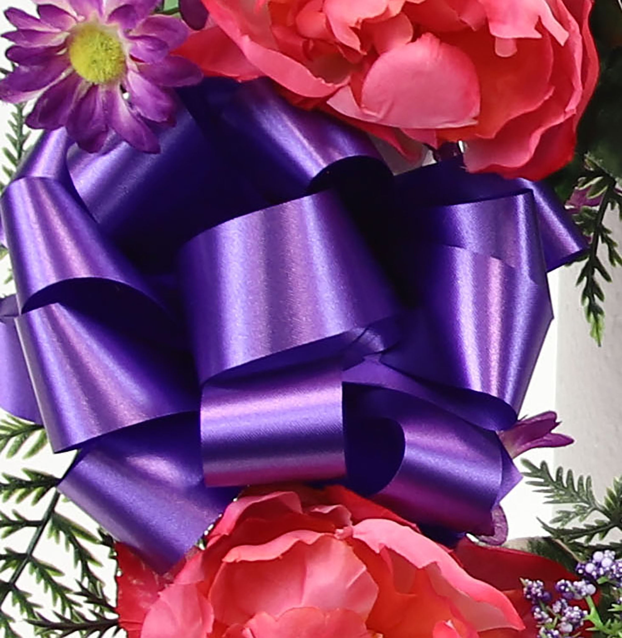 Memorial Peony Ranunculus & Dahlia Cemetery Wreath - N/A Burgandy, Fuschia, Pink, Purple