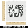 thumbnail image 2 of Warning Zombies Ahead Halloween Monster DIY Cookie Wall Craft Stencil - 4.5 Inch, 2 of 5