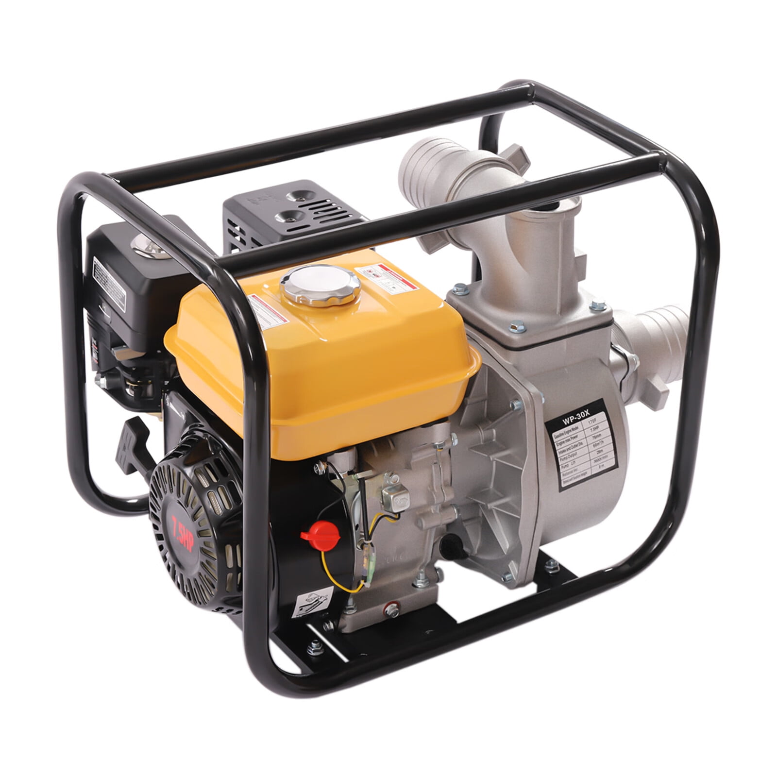 Anqidi 3Inch GasPowered SemiTrash Water Transfer Pump 7.5HP 4 Stroke