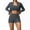 Dark Gray#204, variant on LIIPEE Women Outfits 3 Piece Solid Color Long Sleeve Jacket Sport Bar Tight Shorts Yoga Running Fitness Set Woman Classic Indoor Outdoor Wear Outfits,Blue,S