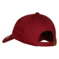 thumbnail image 3 of Shalom Happy Hanukkah Embroidered Unstructured Cotton Twill Washed Cap - Wine OSFM, 3 of 5