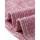 thumbnail image 5 of Vestido de tweed para mujer Inspire Chic, de manga larga, escote cuadrado, largo hasta la rodilla, color rosa intenso, 5 of 6