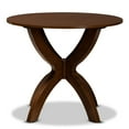 thumbnail image 2 of Baxton Studio Tilde Modern and Contemporary Walnut Brown Finished 35-Inch-Wide Round Wood Dining Table, 2 of 5