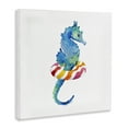 thumbnail image 4 of Stupell Industries Summer Float Seahorse Novelty Painting Gallery Wrapped Canvas Art Print Wall Art, 24 x 24, 4 of 8