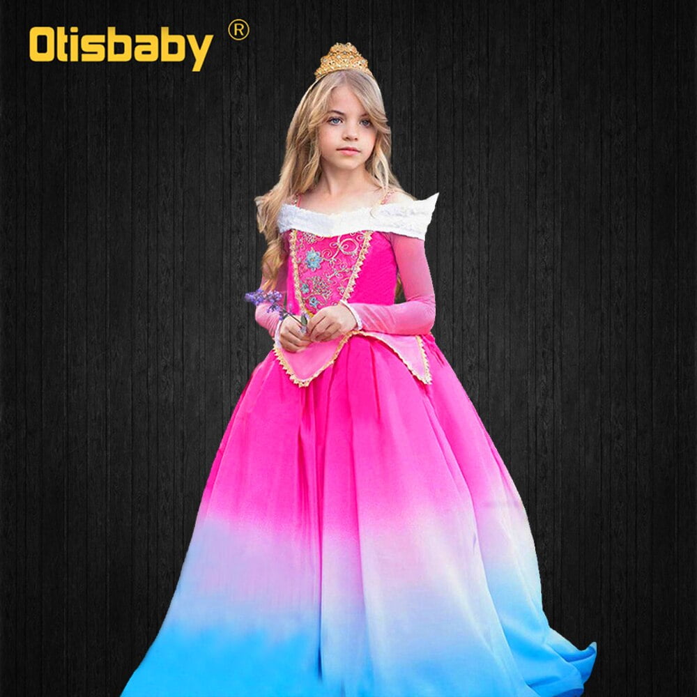 Vestido De Princesa Aurora Para Niñas, Disfraz De Cosplay De Bella
