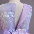 thumbnail image 6 of IBTOM CASTLE Flower Girl Princess Floral Boho Lace Embroidered Pageant Dresses for Kids Party Wedding Puffy Communion Maxi Gown 11-12 Years Rainbow Purple, 6 of 8