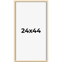 24x44 Frame Beige Real Wood Picture Frame Width 0.75 inches | Interior Frame Depth 0.5 inches |