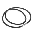 thumbnail image 1 of TISHITA Rubber Necklace Cord Rope Chain with Steel Buckle 12-26 Inch for Jewelry, Black, 14 Inch, 1 of 7