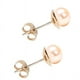 thumbnail image 3 of Aretes Perla Cultivada y Chapa de Oro, Rosas, 3 of 5