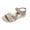 Beige, variant on Women's Low Heel Wedge Sandals, Round-Toe Comfortable Casual Flatform Dress Shoes with Arch Support Beige 5.5