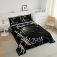 thumbnail image 4 of Erosebridal Basketball Comforter Sets, Black Grey Comforters & Duvets, Sports Room Decorative, Reversible, 4 of 7