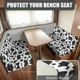 thumbnail image 2 of Jeiento Cow Print RV Dinette Cushion Covers Booth Set RV Couch Cushion Cover 2 Pack Camper Cushion Slipcover Stylish Furniture Protector for RV Camper RV Accessory Decor, 2 of 7
