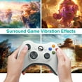 thumbnail image 4 of Para Controlador Inalámbrico Microsoft Xbox 360 (Blanco), 4 of 7