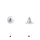 thumbnail image 4 of sweethay 10 piezas de respaldos para pendientes, fabricación DIY, tapón para poste de oreja, tapones para los oídos, tapas para los oídos, disco Ropa, zapatos y accesorios Miscelánea Plata sweethay AP012741-02, 4 of 6