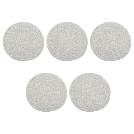 

NUOLUX 5pcs Cotton Table Mats Heat Insulation Place Mats Hot Pads for Kitchen