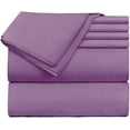 thumbnail image 7 of Extra Deep Pocket 6 Piece Bed Sheet Set – Super Deep Fitted Sheet Fits Mattress from 18-24 inces Depth – Double Brushed Microfiber Sheets with 4 Pillow Cases, Full, Lavender Dream, 7 of 7