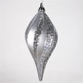 thumbnail image 1 of Vickerman M132607 12'' Silver Candy Glitter Swirl Drop, 1 of 1