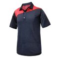 thumbnail image 1 of Monterey Club Men's Melange Flash Colorblock Golf Polo Shirt #1276, 1 of 2