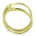 thumbnail image 3 of Luxe Jewelry Designs Pack of 2 Women's Gold Ion Plated Stainless Steel Knot Design Ring - Size 5, 3 of 4