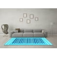 thumbnail image 3 of Ahgly Company Indoor Rectangle Abstract Light Blue Contemporary Area Rugs, 2' x 5', 3 of 4