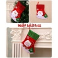 thumbnail image 2 of Bearachild Calcetines colgantes de Navidad Oso de Claus Tela estampada Chimenea Festival Medias Niños Dulces Bolsas de regalo Kits de decoración para fiestas Anciano, 2 of 6