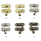 thumbnail image 4 of Speravity Candado Cerrojo de hierro Cerradura de gancho Protección de seguridad Hebilla oculta Atrapa Joyas Caja de madera Accesorios de Herramientas y ferretería Gancho derecho plateado, 4 of 6