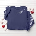 thumbnail image 2 of XXWXYD Girls Graphic Letter Sweatshirt Crewneck Long Sleeve Drop Shoulder Pullover Top Cute Oversized Streetwear Fashion Teen Casual Loungewear Cozy Fall Winter, 2 of 4