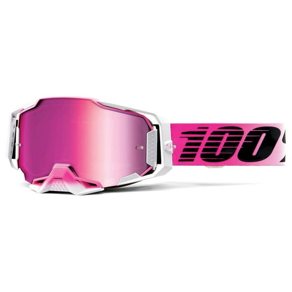 Premium Protective Sport Goggles with Ultra Lens & Nose Guard (Harmony - Mirror Pink Lens)
