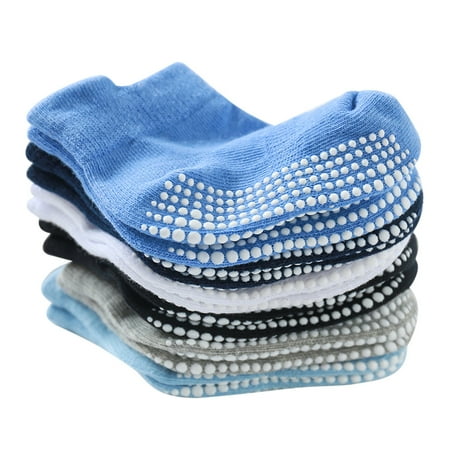 

6 Pairs Color Random Baby Cotton Socks Breathable Elastic Infant Toddler Crew Socks Solid Color Boy 0-1 Years Old