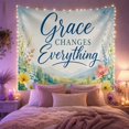 thumbnail image 2 of Vertically Stacked With Art Scene, Inspirational Illustration for Art Lovers, Typography Wall Art, Mother's Day Gift, Tapestry Wall Hanging for Bedroom and Living Room, 2 of 7