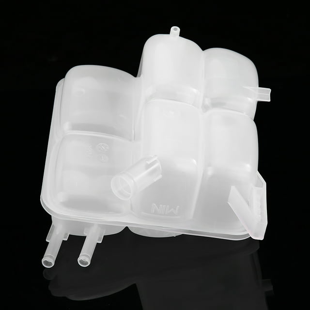 Réservoir de Récupération de Liquide de Refroidissement, Plastique Robuste de Haute Qualité, Maintient le Moteur à la Bonne Température, Compatible avec 3 2004-2012 avec Bouchon de Réservoir, Blanc