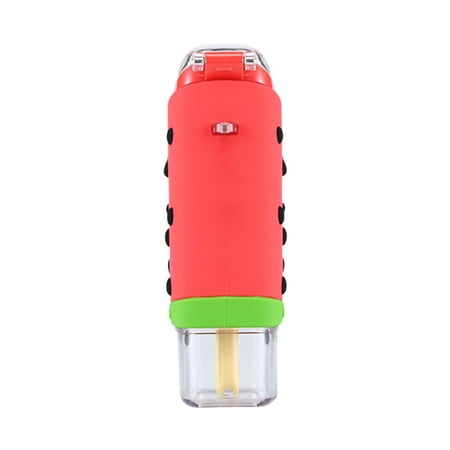 

Guardung Donut Ice Cream Kids Straw Cup Portable Drop-proof Leak-proof Water Bottle with Hanging Rope red