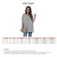 thumbnail image 5 of Blusa de mujer gris de cuello redondo y manga larga con bolsillos: clásica, informal y cómoda, talla L, 5 of 5
