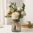 thumbnail image 4 of Toystoory Ramo de flores artificiales de apariencia realista, para proyectos de bricolaje, ramo de boda artificial en casa Decoración, 4 of 6