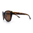 thumbnail image 6 of Polarized Classic Oversized Cat Eye Minimal Diva Retro Fashion Sunglasses Tortoise - Brown, 6 of 8