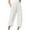 White, variant on Mrat Capris for Women Solid Color Loose Pants Straight Loose Pants Straight Wide Leg Trousers Pants with Pockets Wide Leg Trousers with Pocket Orange XL