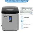 thumbnail image 3 of DELLA Ice Maker Stainless Steel LCD Display 28 Pound per Day Capacity Touch Button Display 3 Cube Size, 3 of 7