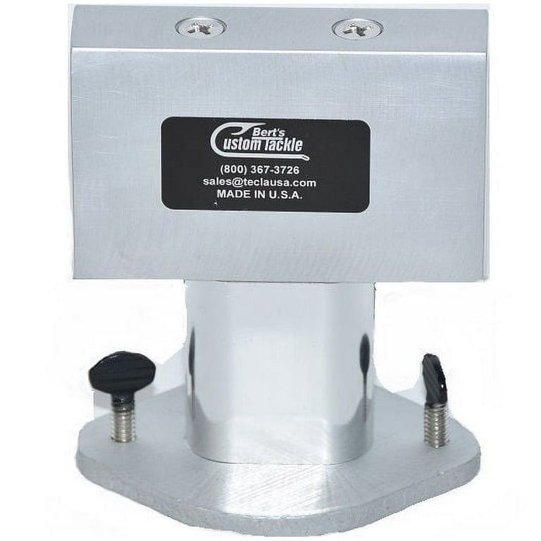 Bert's Custom Tackle C-Clamp For Salty Removable Rod Holder Mounting Base -  Grey 
