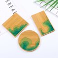 thumbnail image 6 of OUNONA Heat Insulated Table Placemats Gradient Handmade Bamboo Coaster Creative Placemat Party Supplies (Style 2), 6 of 8