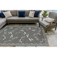thumbnail image 2 of Transocean CRE58844097 Liora Manne Carmel Dragonfly Indoor & Outdoor Rug, Grey - 4 ft. 10 in. x 7 ft. 6 in., 2 of 7